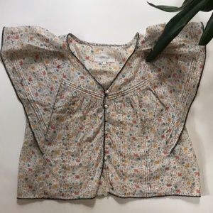 The Great Flirty Floral Print Blouse